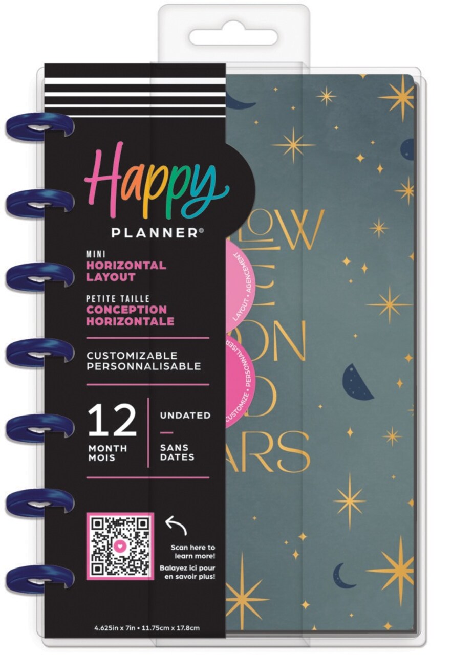 Happy Planner 12-Month Undated Mini Disc Bound Planner-Share Your Magic